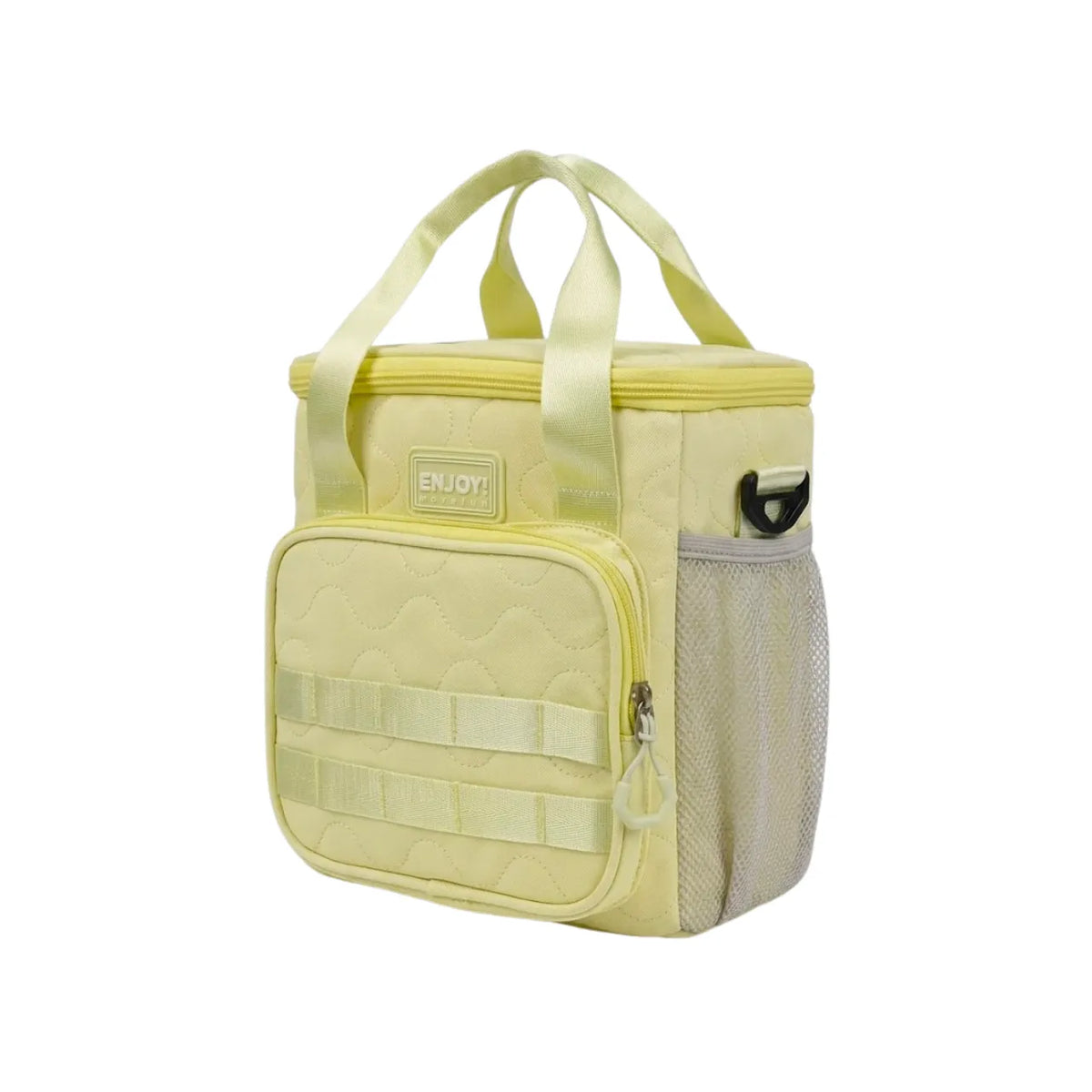 Kit Mochila de Costas Enjoy Amarela com Lancheira Térmica