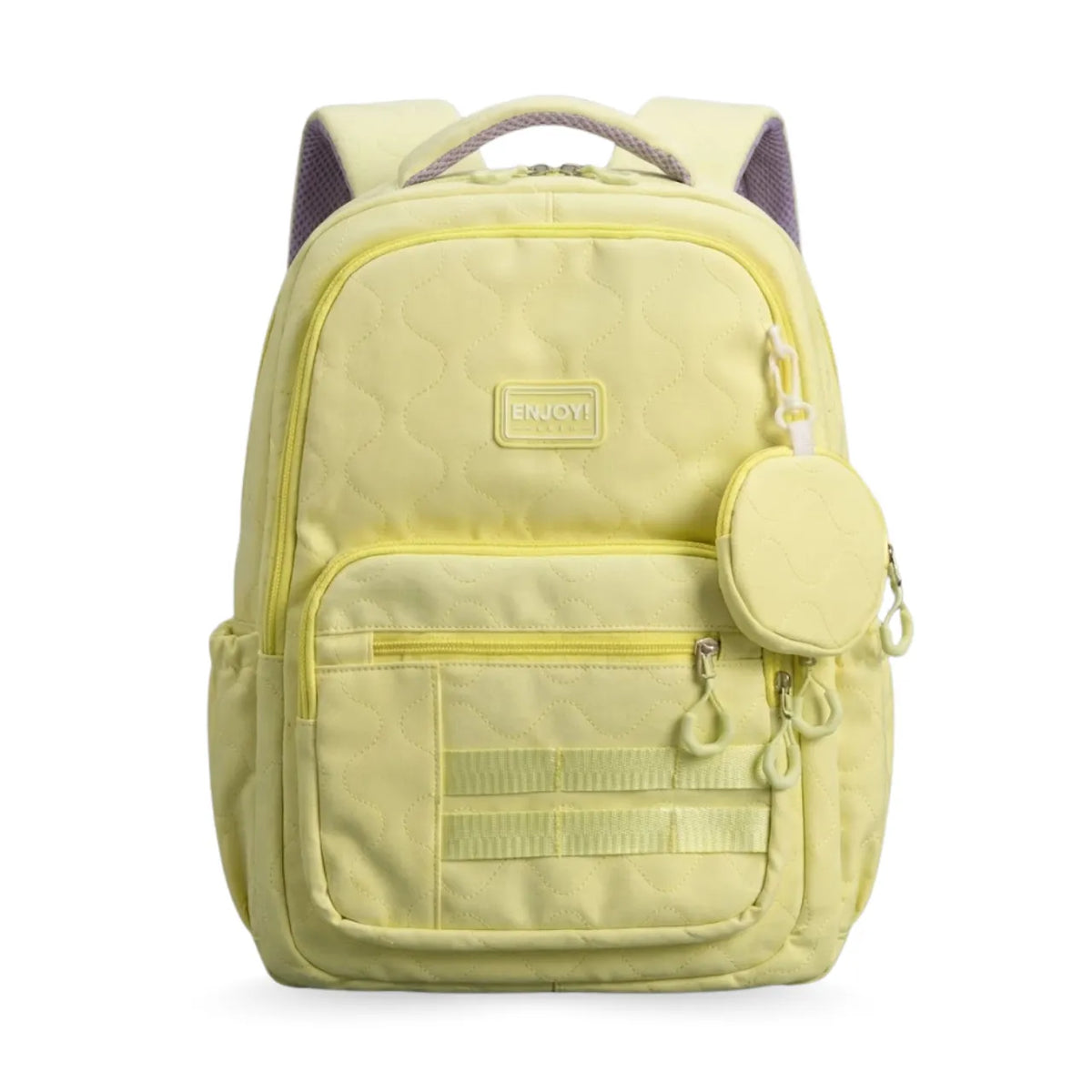 Kit Mochila de Costas Enjoy Amarela com Lancheira Térmica
