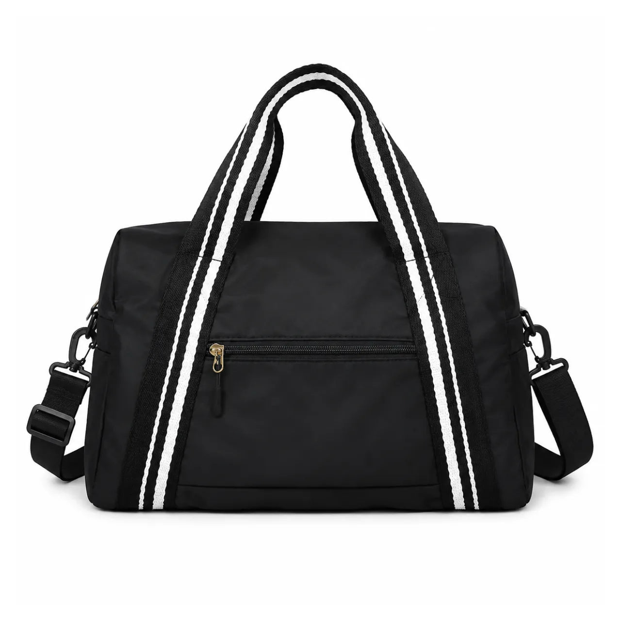 Bolsa de Viagem Preta Lelongjian com Alça Tira Colo