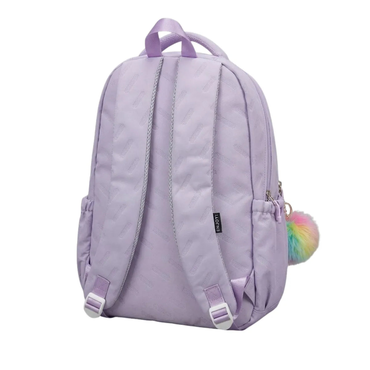 Kit Mochila de Costas Enjoy Lavanda com Lancheira Térmica
