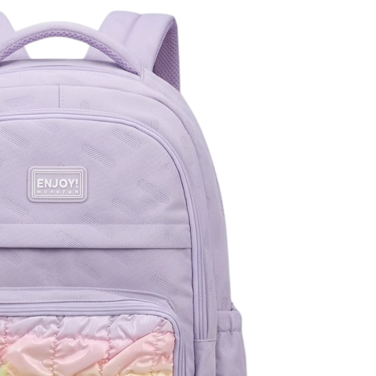 Kit Mochila de Costas Enjoy Lavanda com Lancheira Térmica