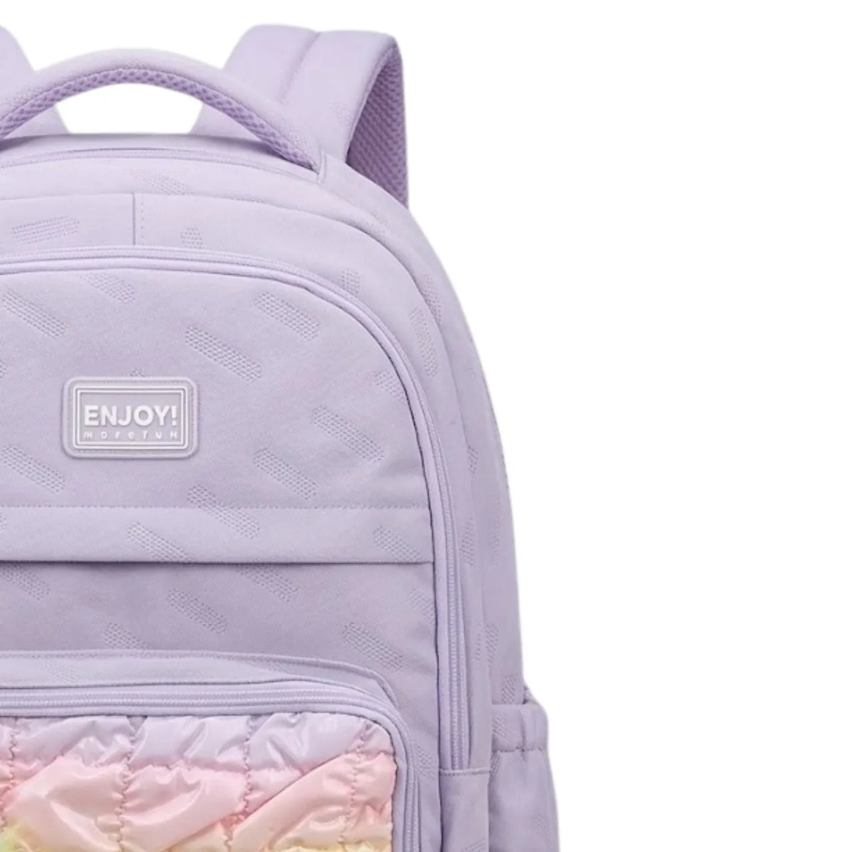 Kit Mochila de Costas Enjoy Lavanda com Lancheira Térmica