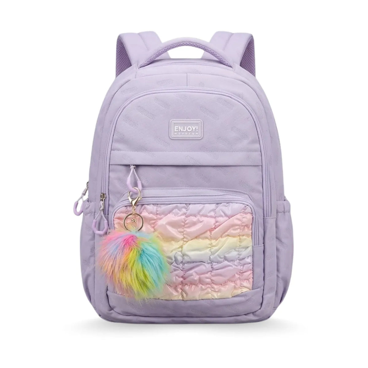 Kit Mochila de Costas Enjoy Lavanda com Lancheira Térmica