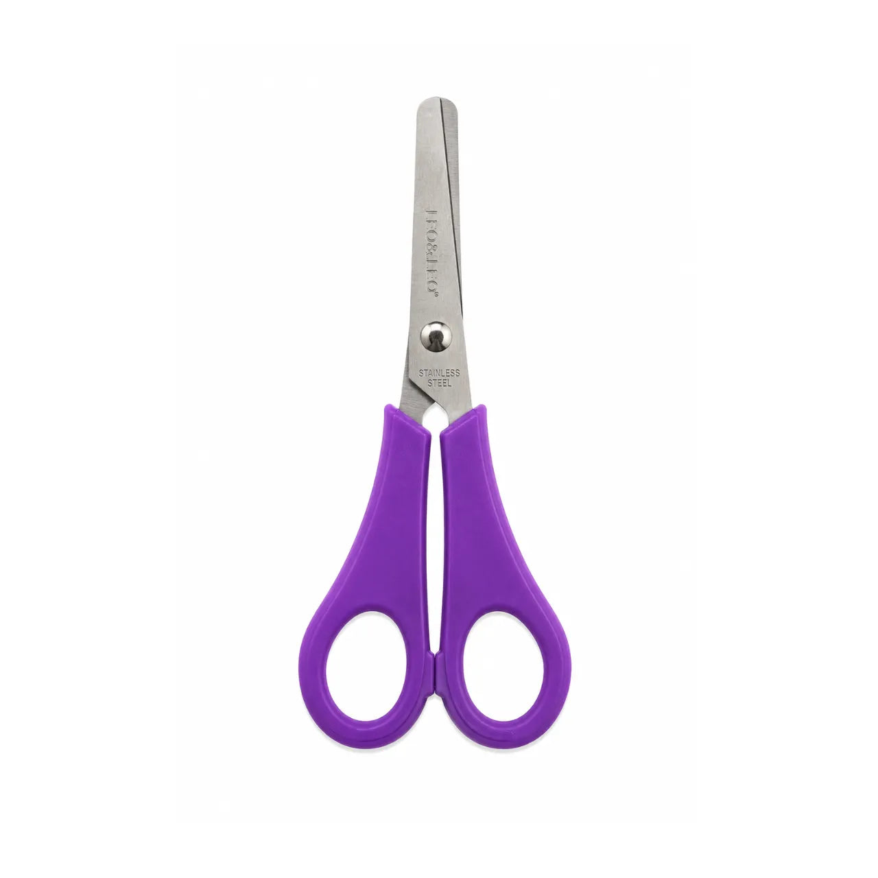 Tesoura Escolar Inox Plus Roxa Leo e Leo