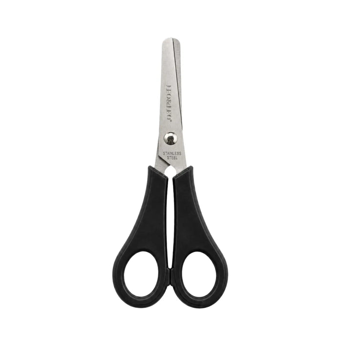 Tesoura Escolar Inox Preta Leo e Leo