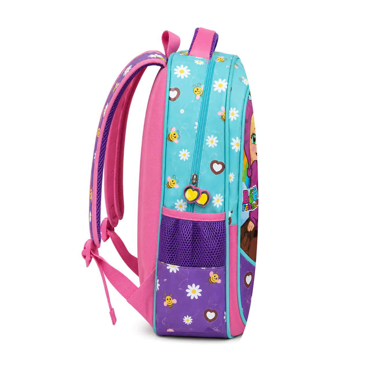 Mochila de Costas Bee Friends Verde Ponto Verde