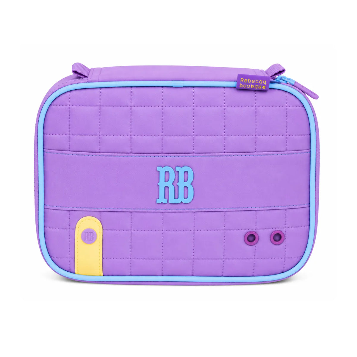 Estojo Box Roxo Com Detalhes Azul Rebecca Bonbon Clio