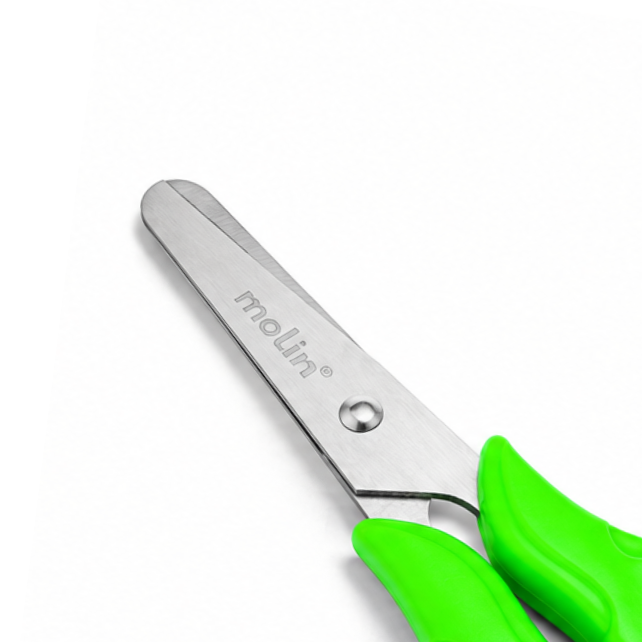 Tesoura Escolar Molin Verde Fx Aço Inox