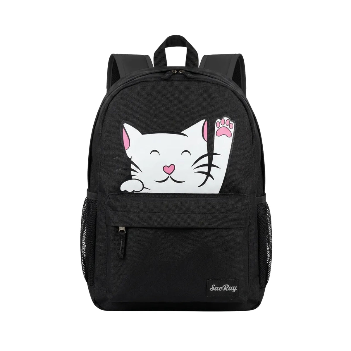 Mochila de Costas Baby Gatinha Sae Ray Preta