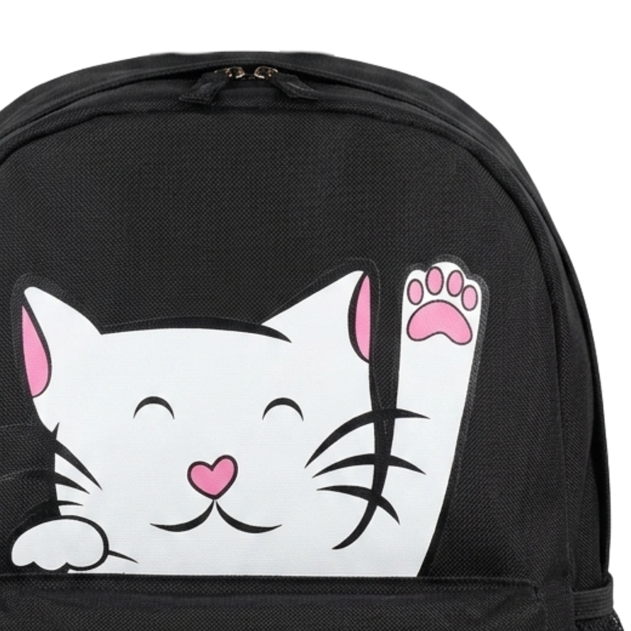 Mochila de Costas Baby Gatinha Sae Ray Preta