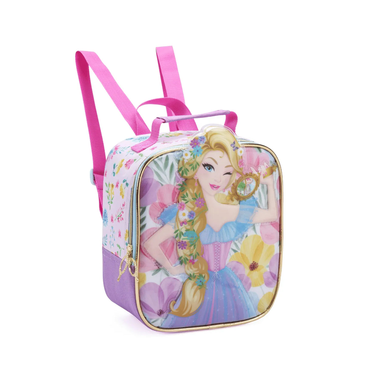 Kit Mochila de Rodas Princesa Espelho com Lancheira e Estojo