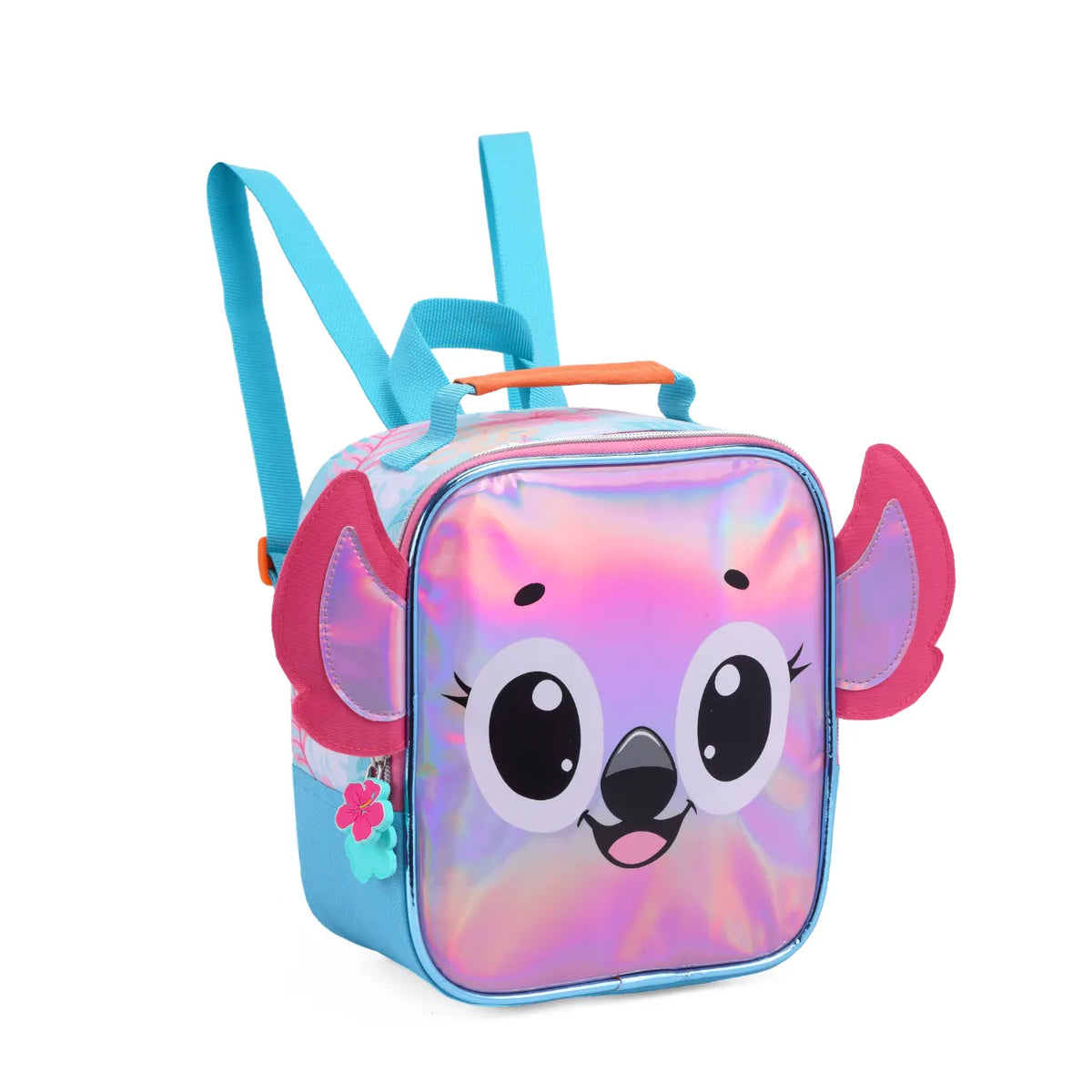 Kit Mochila de Rodas Aloha Rosa com Lancheira e Estojo