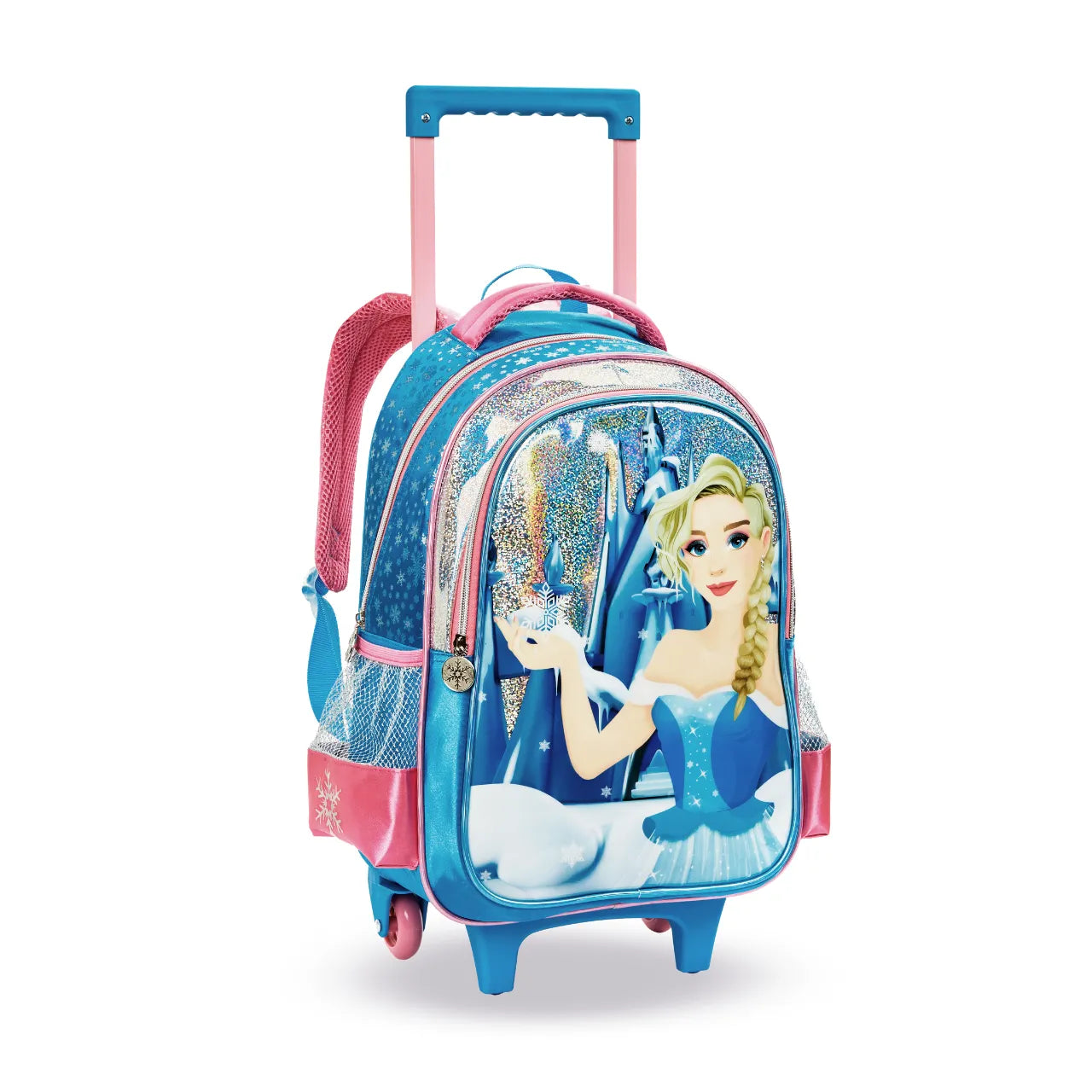 Kit Mochila de Rodas Princesa do Gelo com Lancheira e Estojo