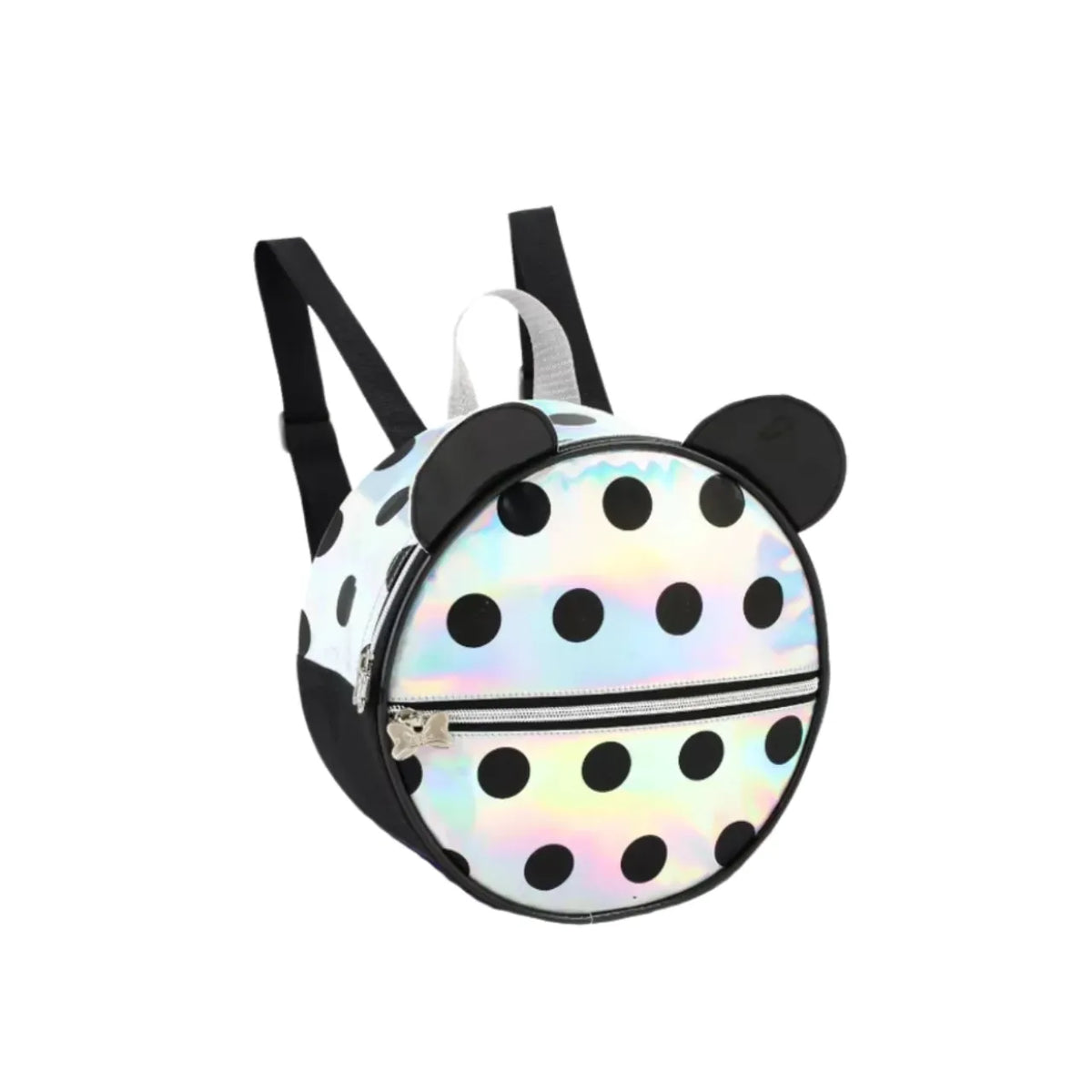 Kit Mochila de Rodas Holográfica com Lancheira e Estojo
