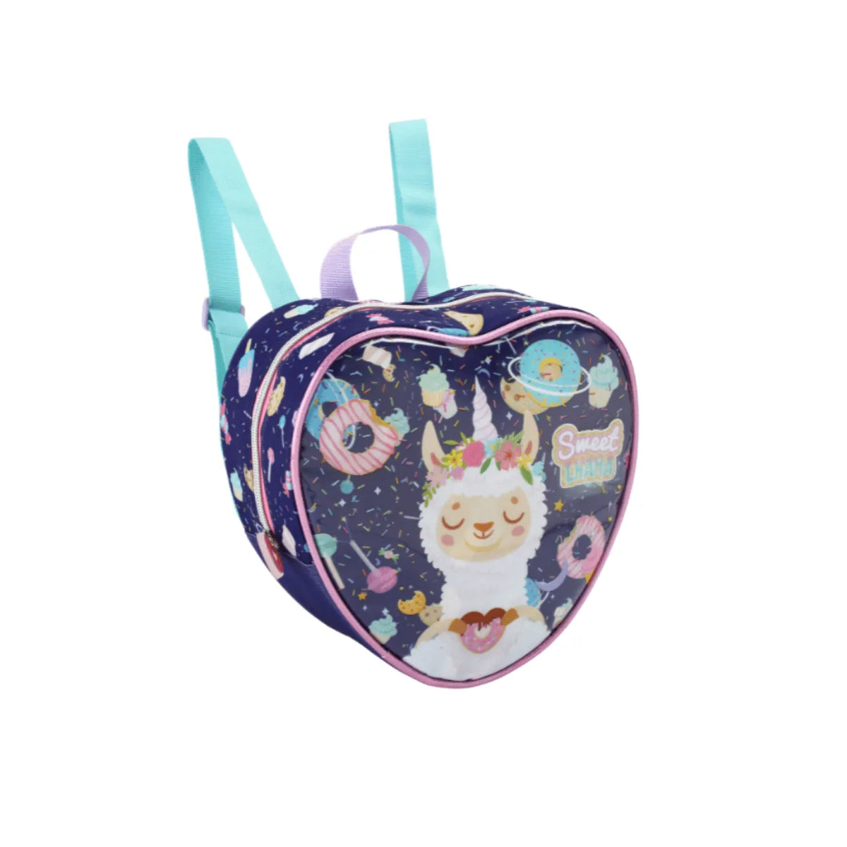 Kit Mochila de Rodas Sweet Lhama com Lancheira e Estojo