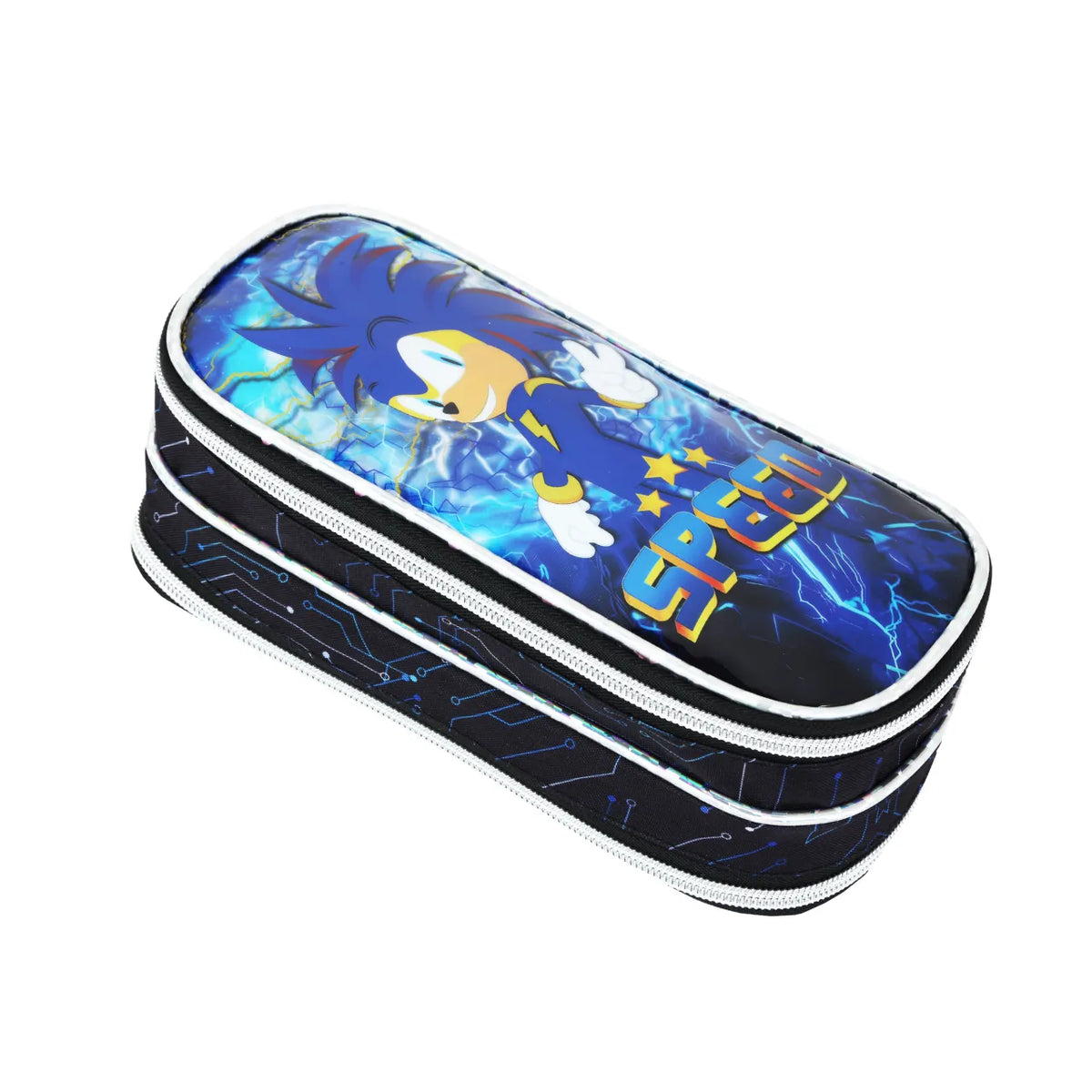 Kit Mochila de Rodas Speed Azul com Lancheira e Estojo