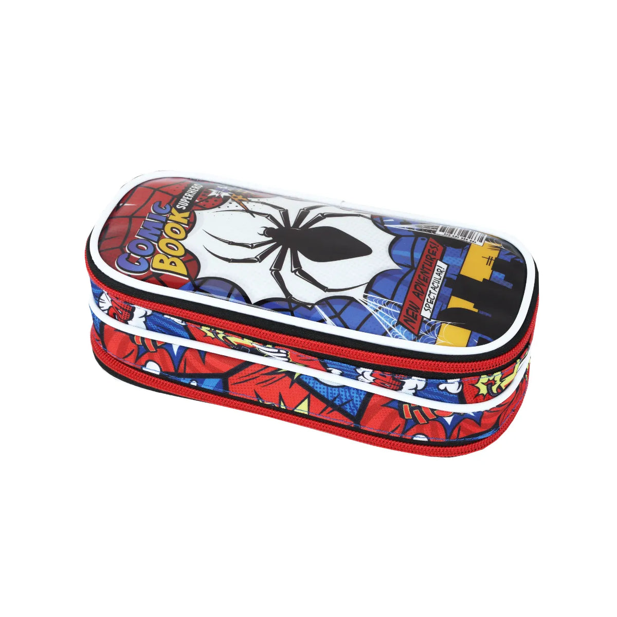 Kit Mochila de Rodas Super Hero Comic com Lancheira e Estojo