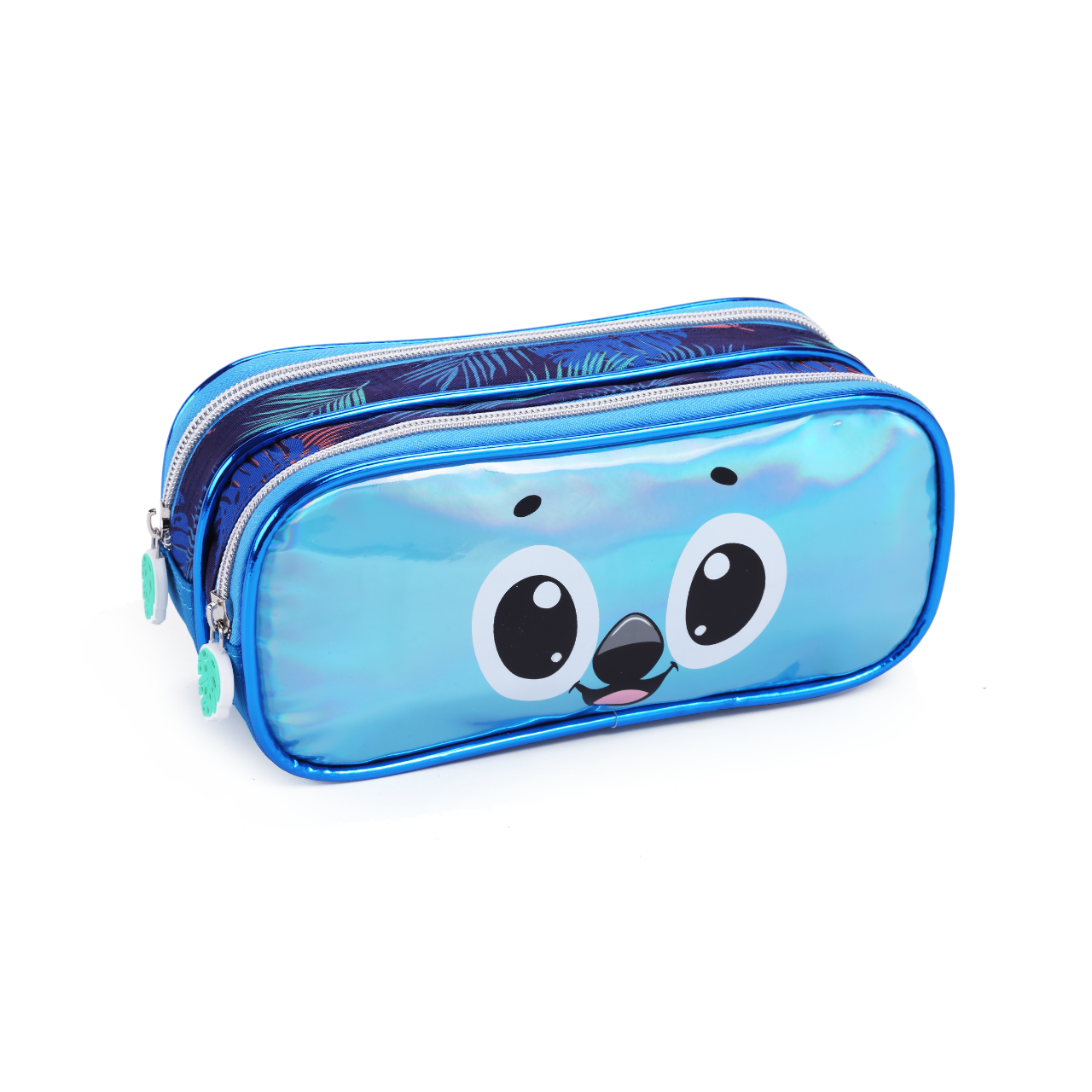 Kit Mochila de Rodas Aloha Azul com Lancheira e Estojo