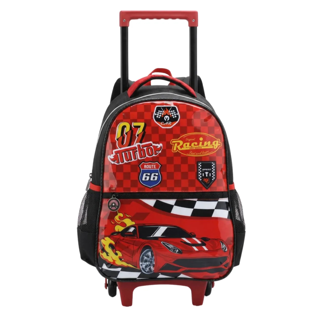 Kit Mochila de Rodinha Racing Turbo com Lancheira e Estojo