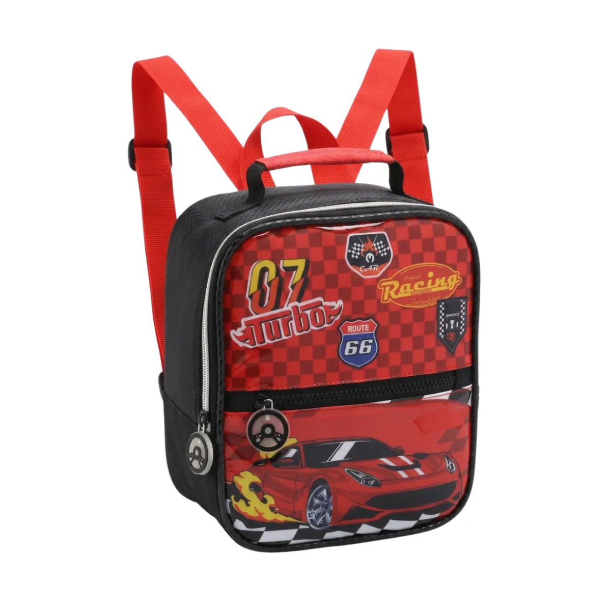 Kit Mochila de Rodinha Racing Turbo com Lancheira e Estojo