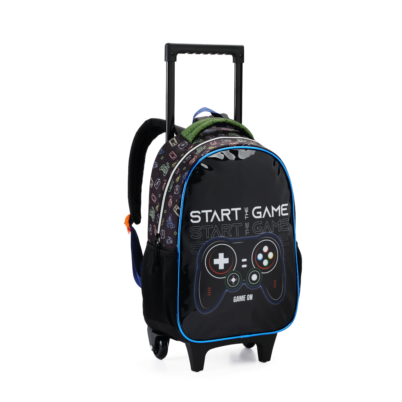 Kit Mochila de Rodas Gamer Start Game com Lancheira e Estojo