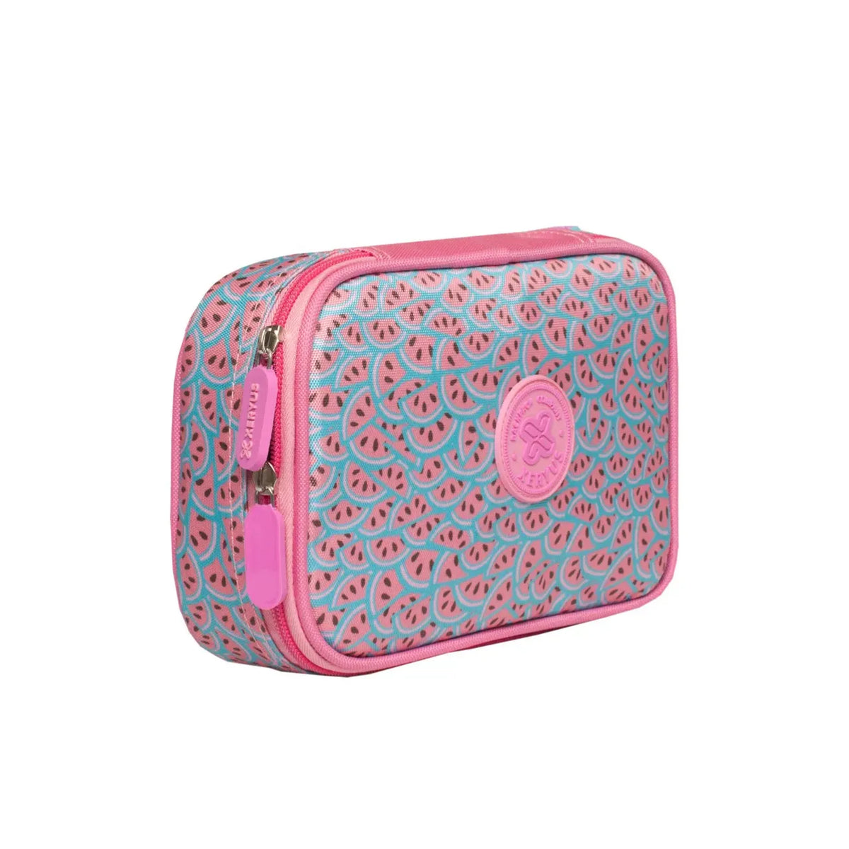 Kit Mochila de Rodas Love Unicorn com Lancheira e Estojo