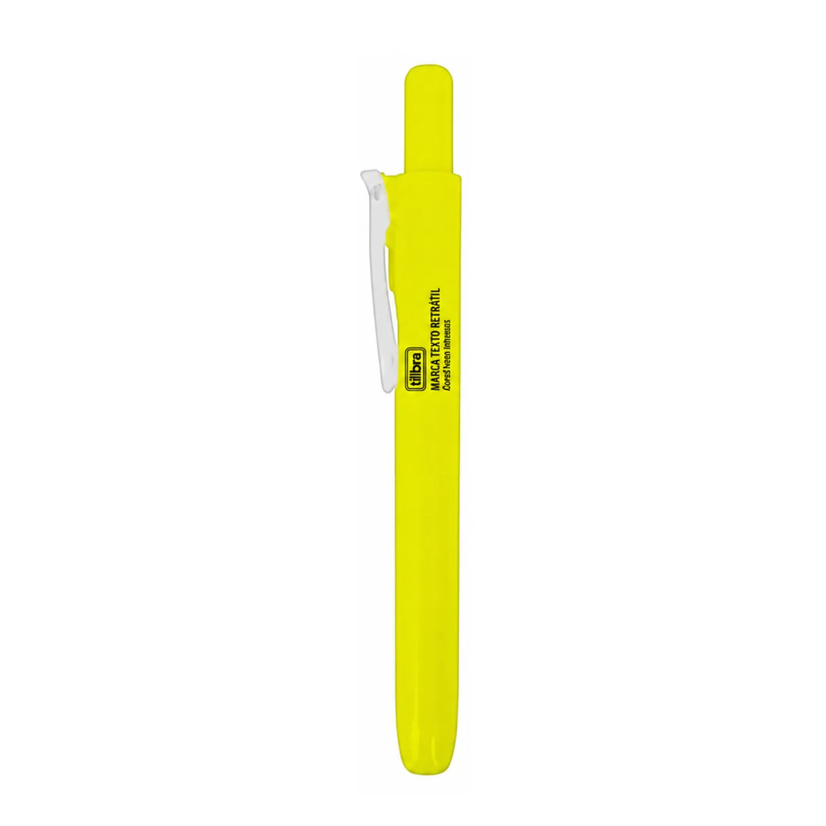 Marca Texto Retrátil Neon Amarelo Tilibra