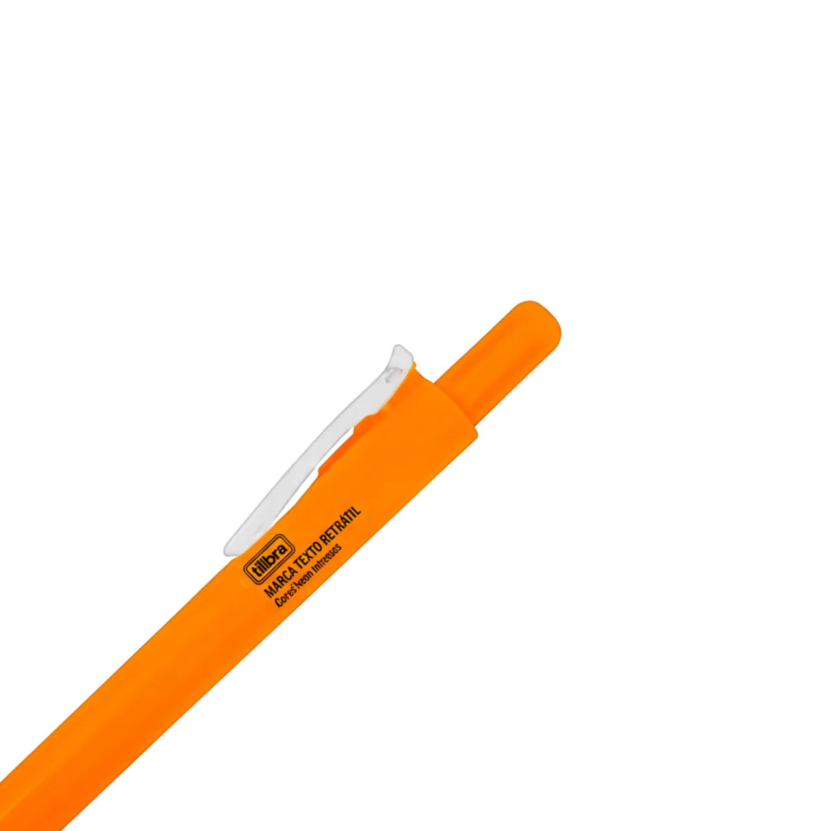 Marca Texto Retrátil Neon Laranja Tilibra