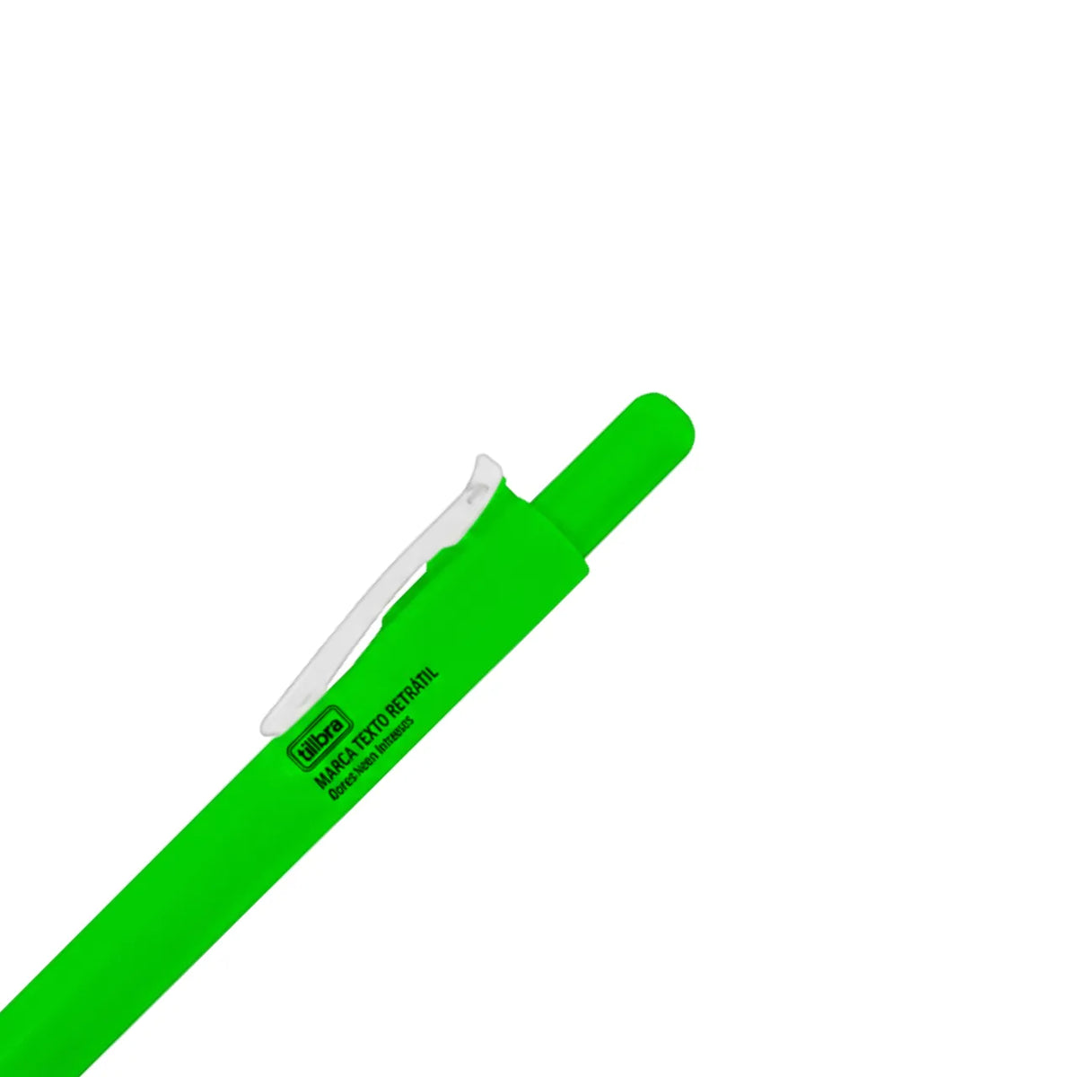 Marca Texto Retrátil Neon Verde Tilibra