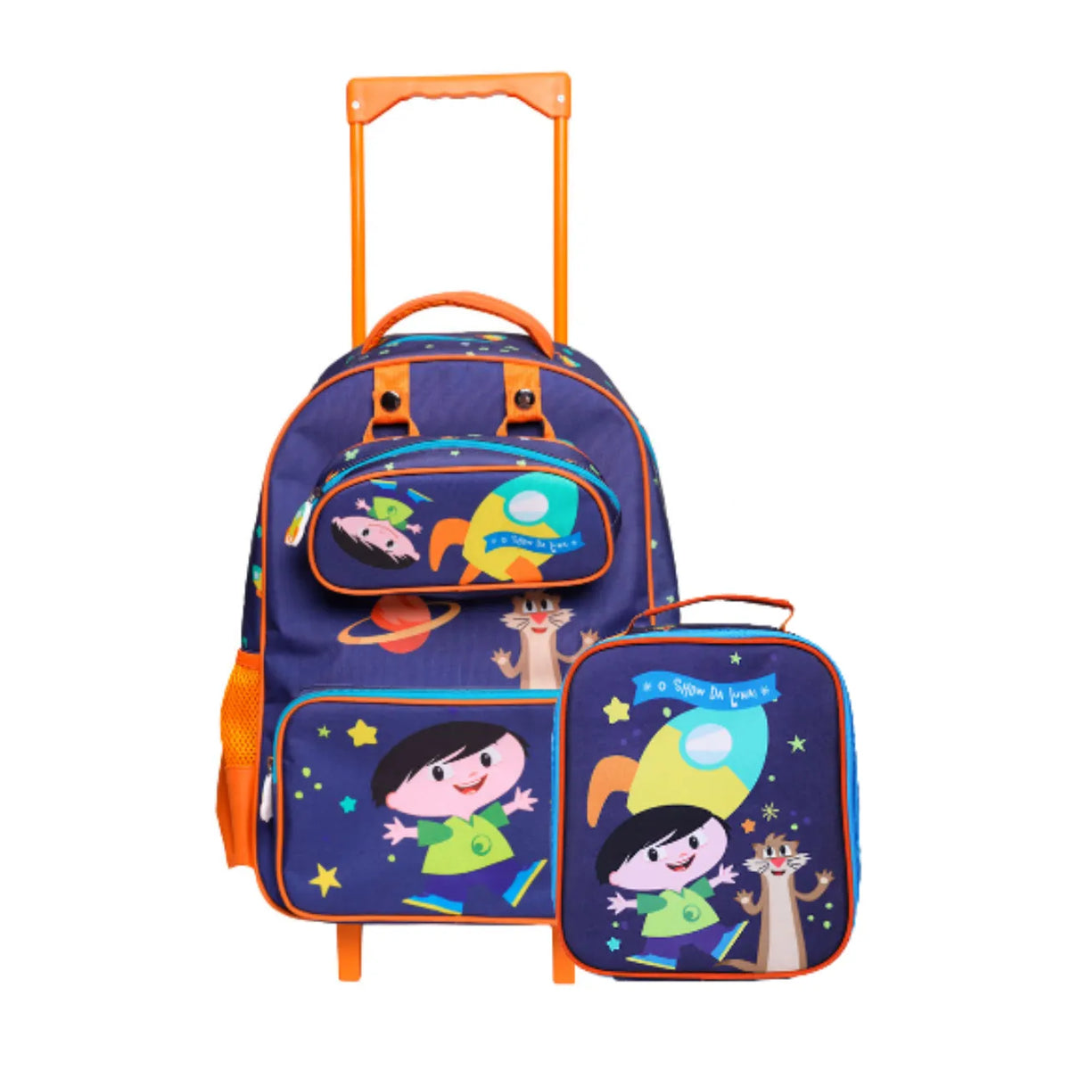 Kit Mochila de Rodas Show da Luna com Lancheira e Estojo
