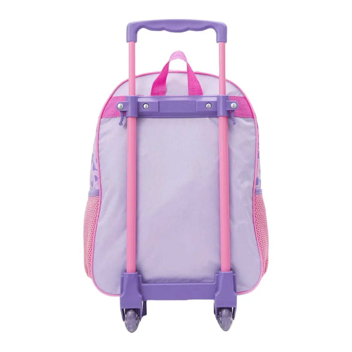 Kit Mochila de Rodas Tiana Roxa com Lancheira e Estojo