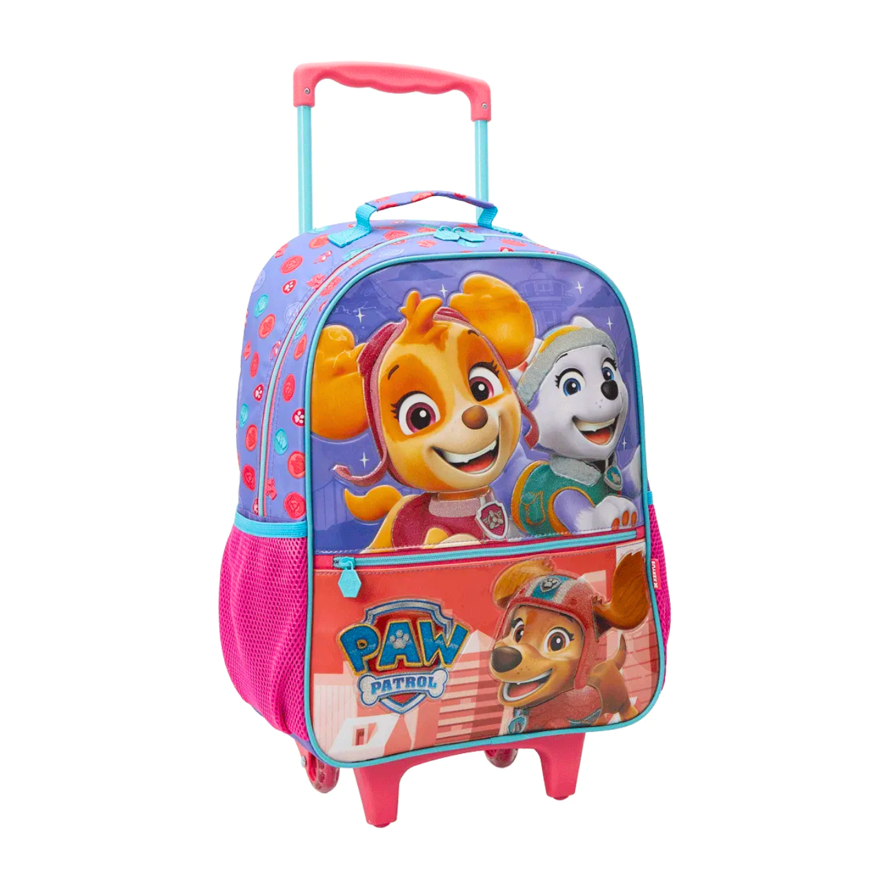 Kit Mochila de Rodas Paw Patrow Skye com Lancheira e Estojo