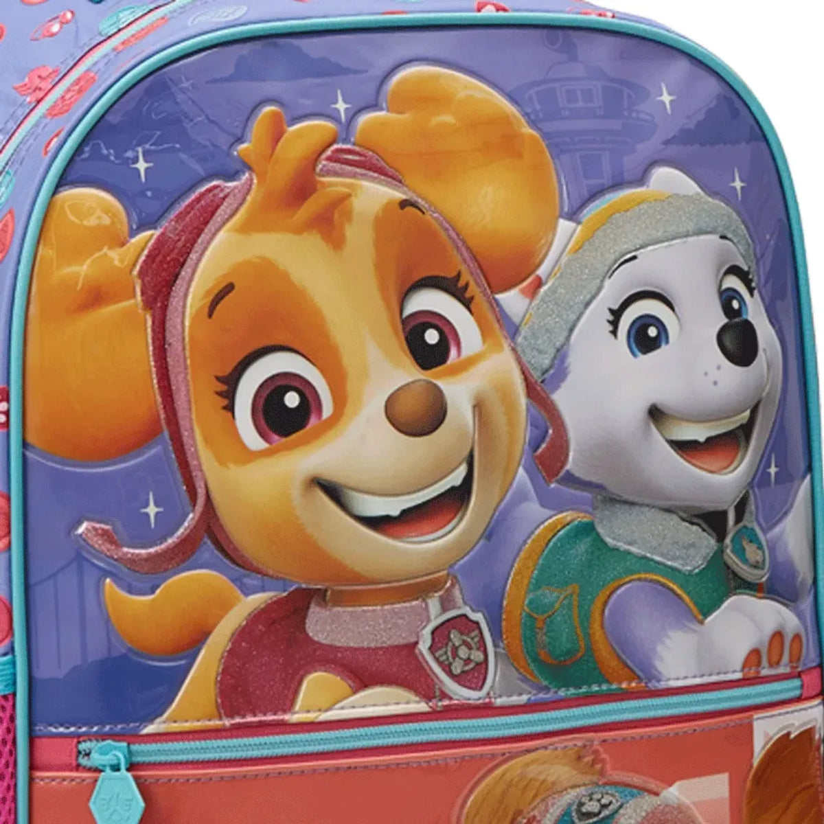 Kit Mochila de Rodas Paw Patrow Skye com Lancheira e Estojo