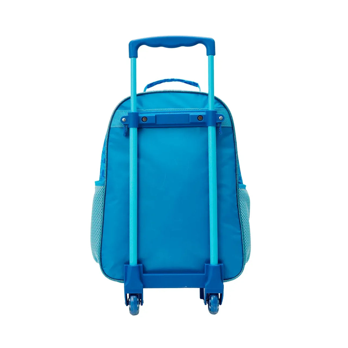 Kit Mochila de Rodas Cinderela Azul com Lancheira e Estojo