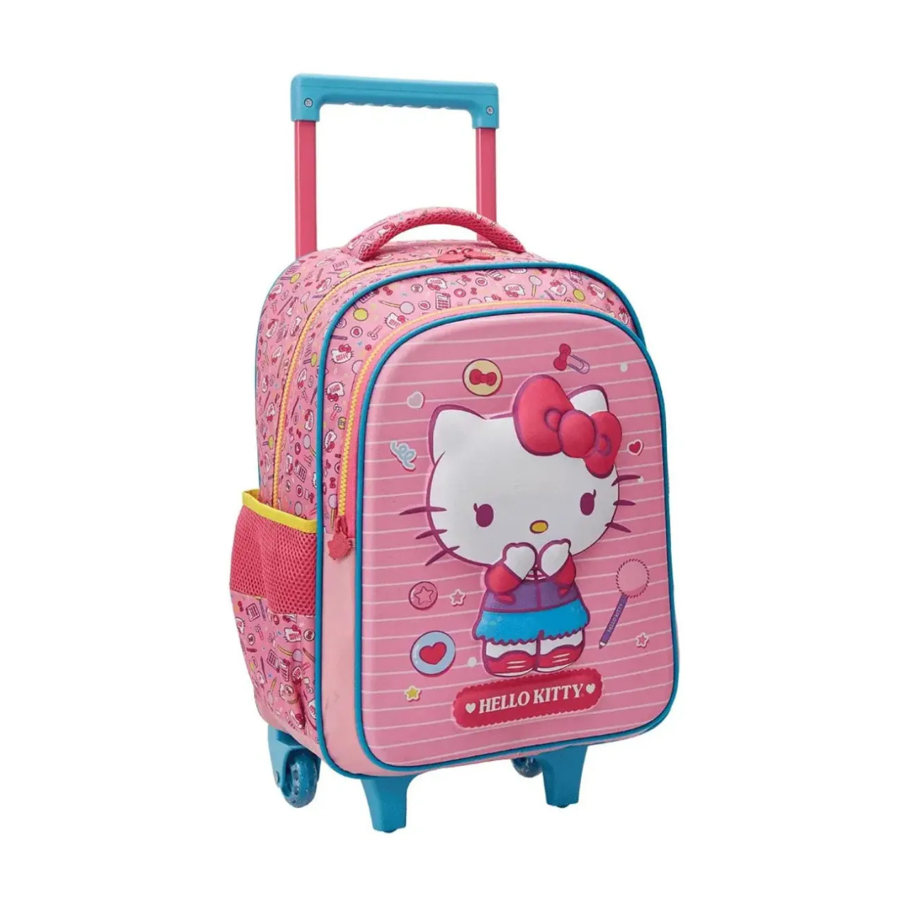 Kit Mochila de Rodas Hello Kitty com Estojo