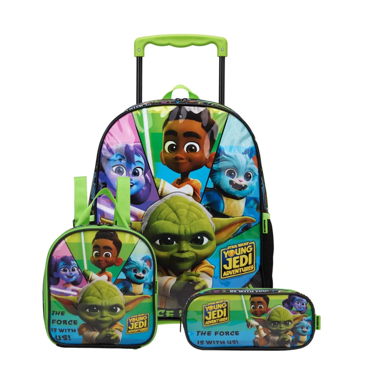 Kit Mochila de Rodas Star Wars com Lancheira e Estojo
