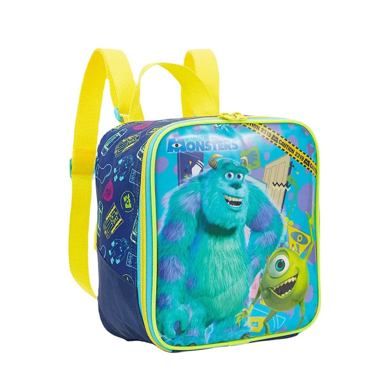 Kit Mochila de Rodas Monstros S.A com Lancheira e Estojo