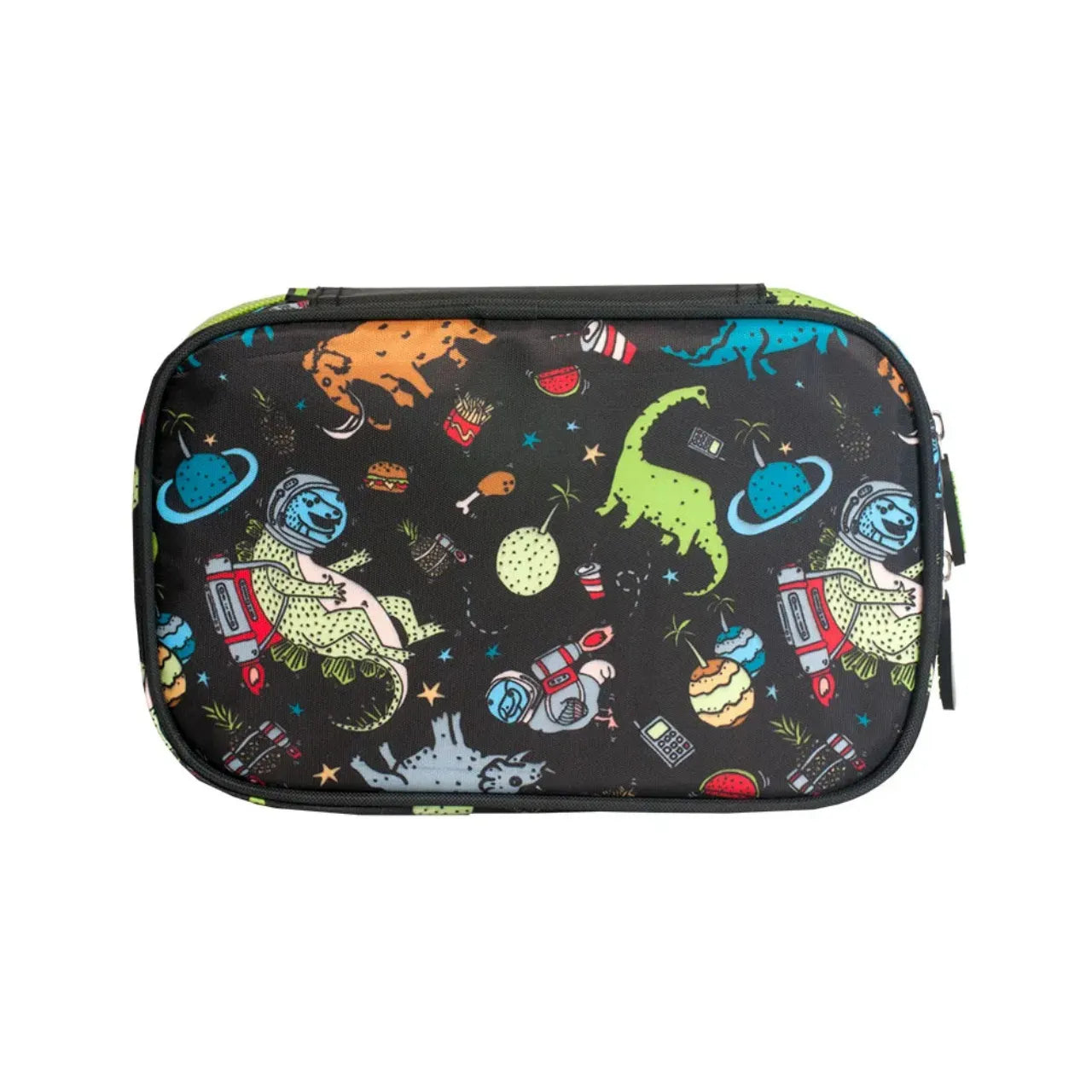 Kit Mochila de Rodas Petit Dino com Lancheira e Estojo