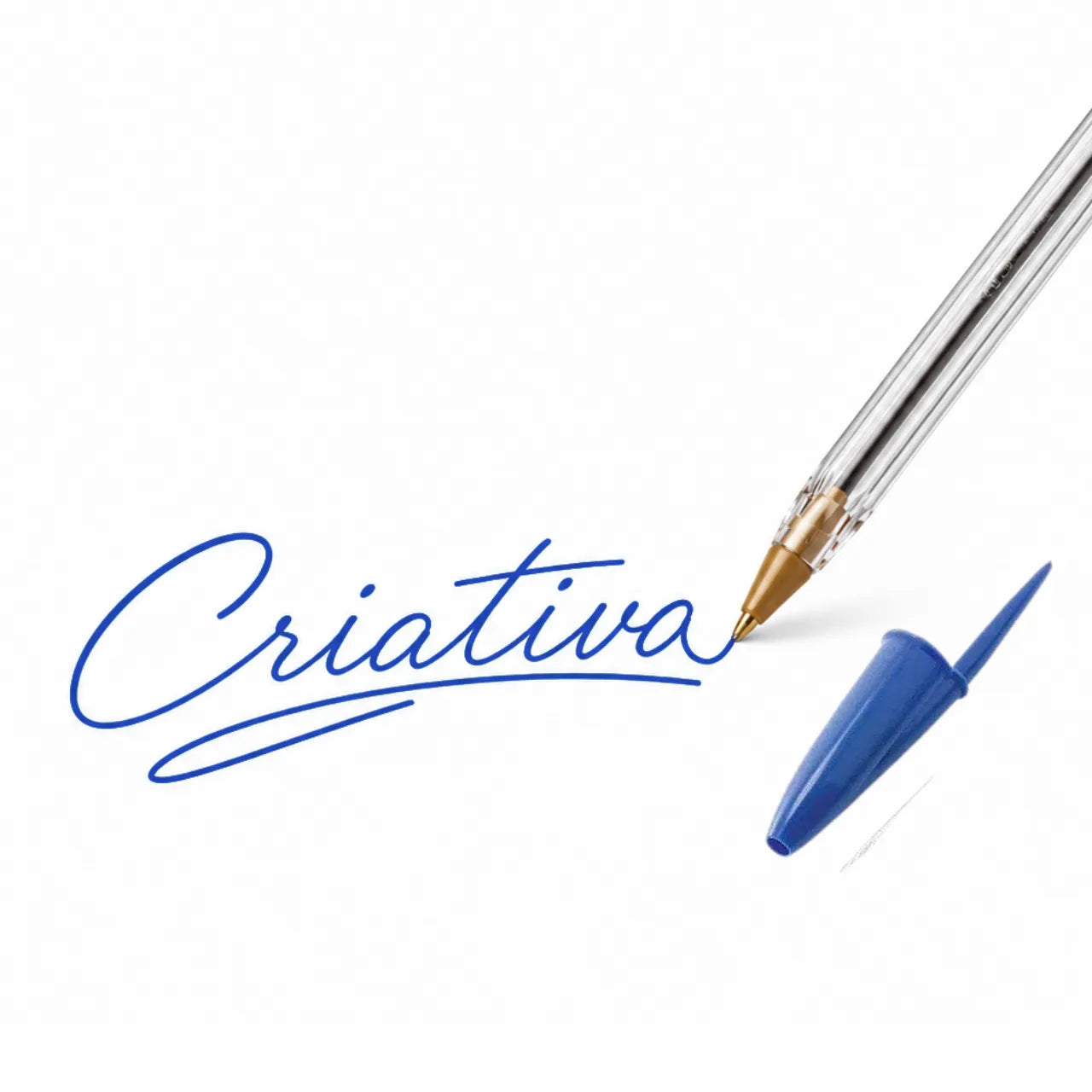 Caneta Esferográfica Cristal Azul Bic 1,0mm
