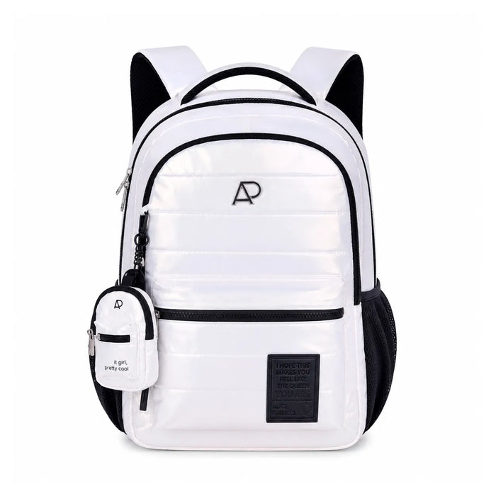 Mochila de Costas Branca Alice Palucci