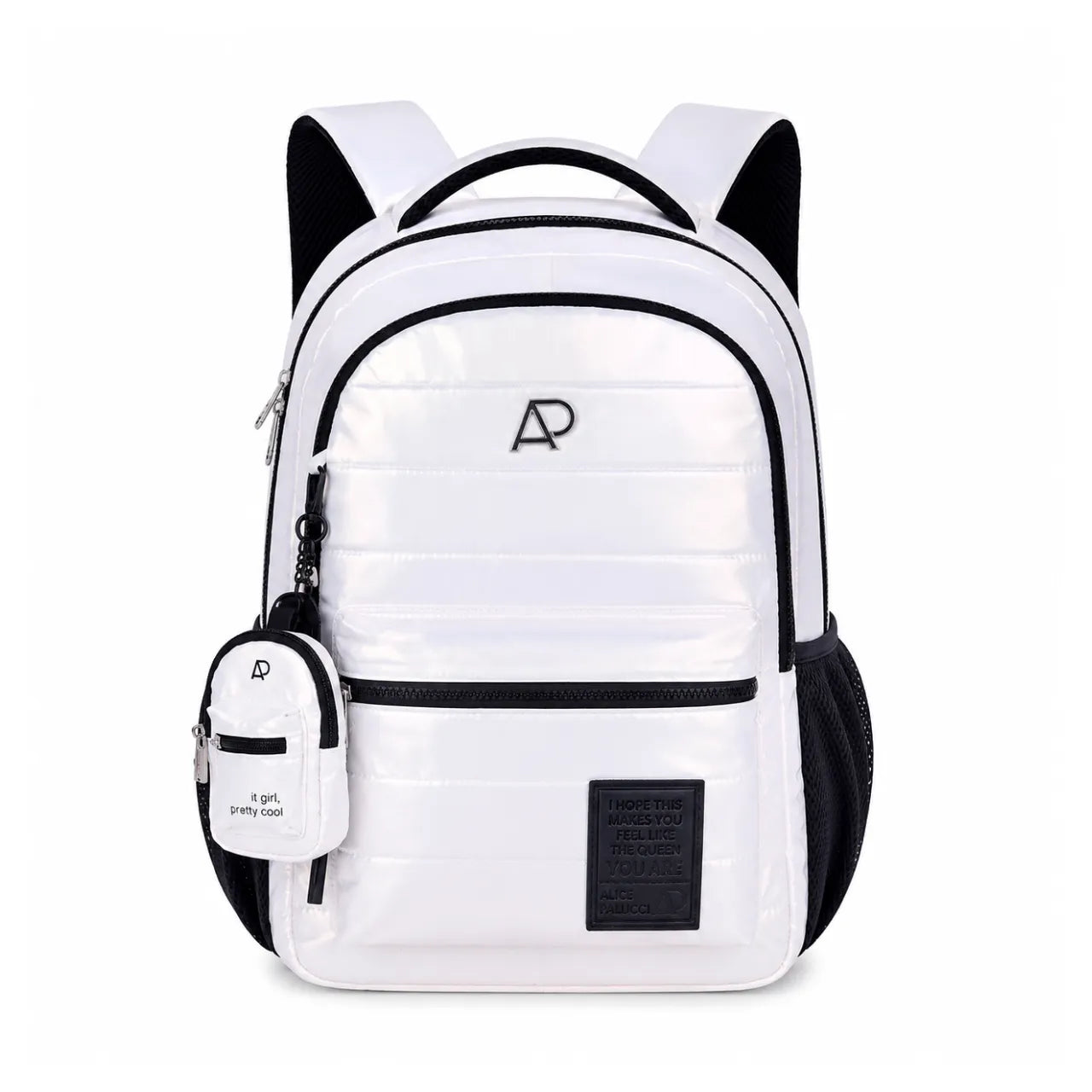 Mochila de Costas Branca Alice Palucci