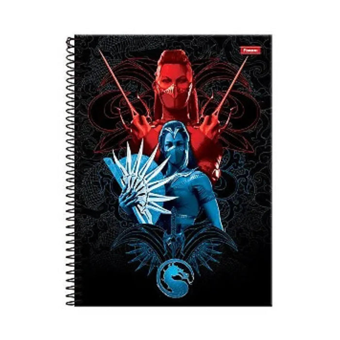 Caderno Universitário 15 Matérias Mortal Kombat Foroni