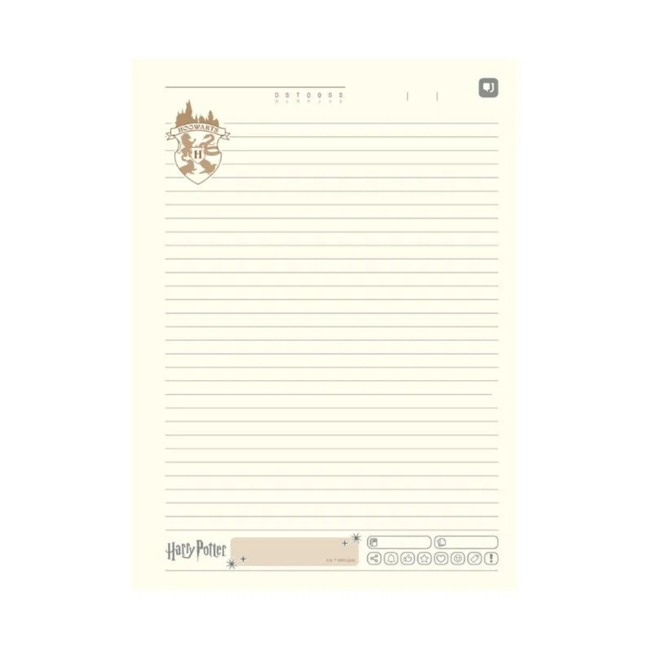 Caderno 1 Matéria 96 Folhas Harry Potter Jandaia