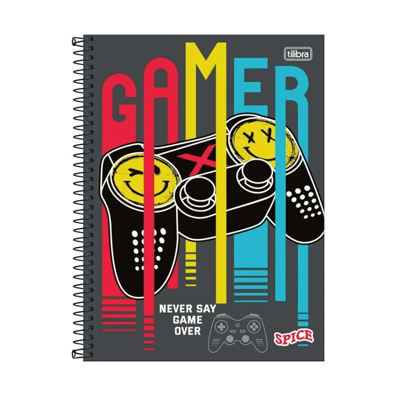 Caderno 1 Matéria Spice Gamer Tilibra 80 Folhas