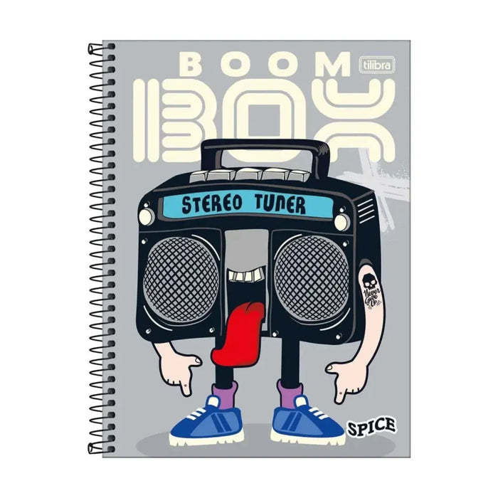 Caderno 1 Matéria Spice Boom Box Tilibra 80 Folhas