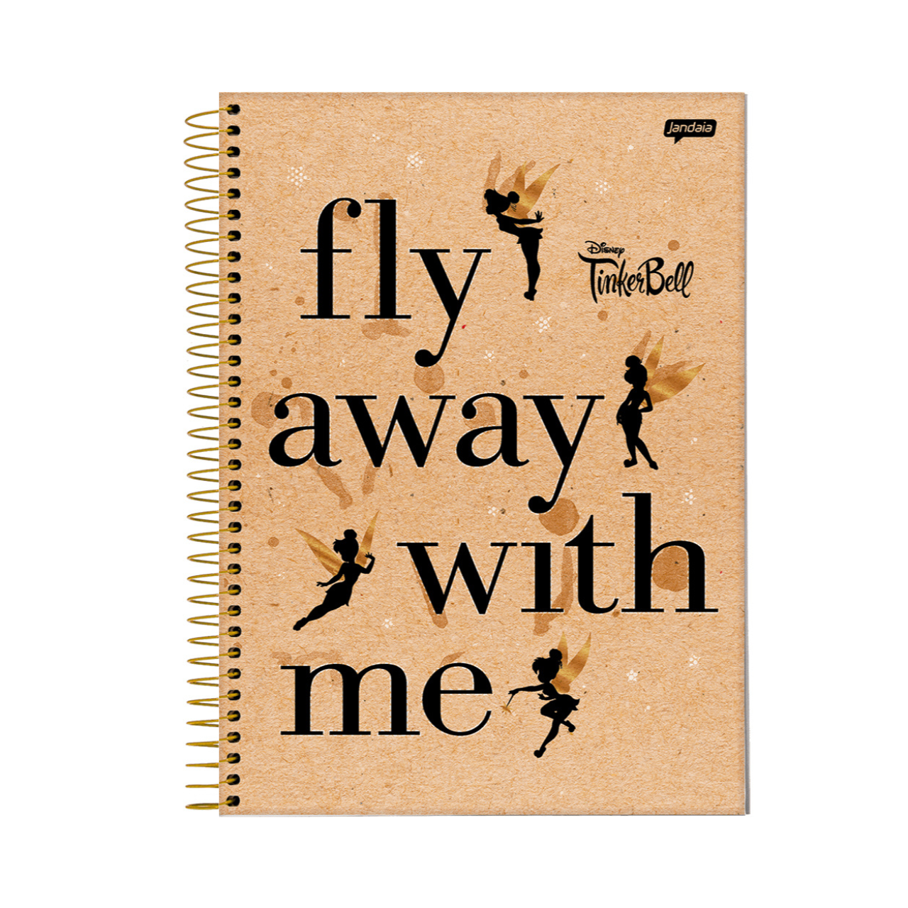 Caderno 1 Matéria 80 Folhas Tinker Bell Jandaia