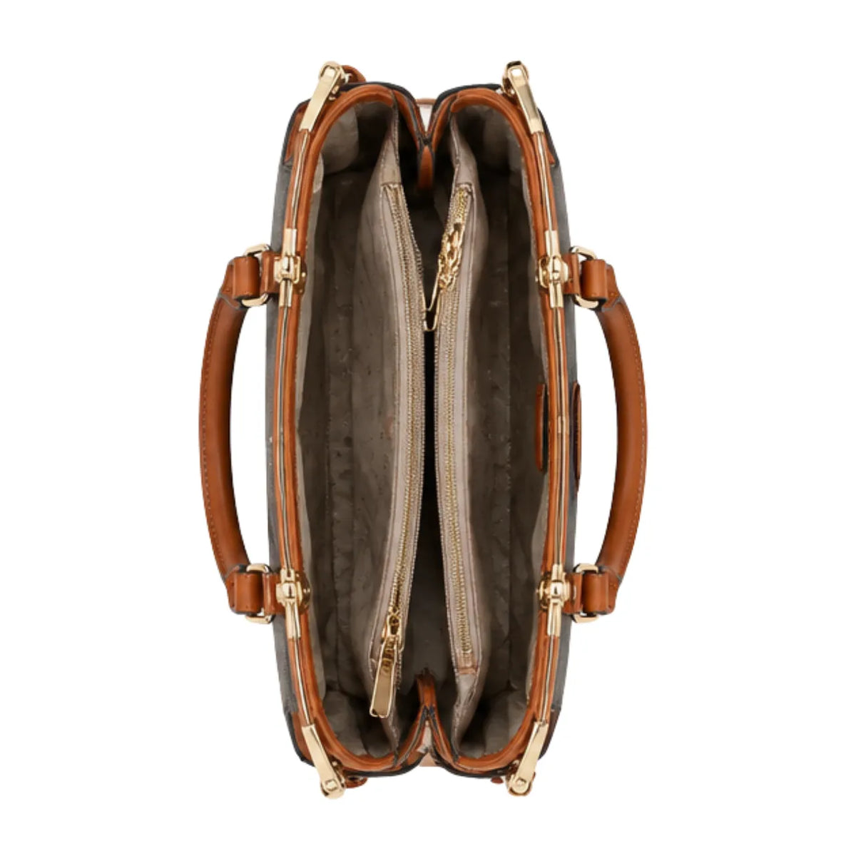 Bolsa Feminina Café Texturizada Transversal Chenson