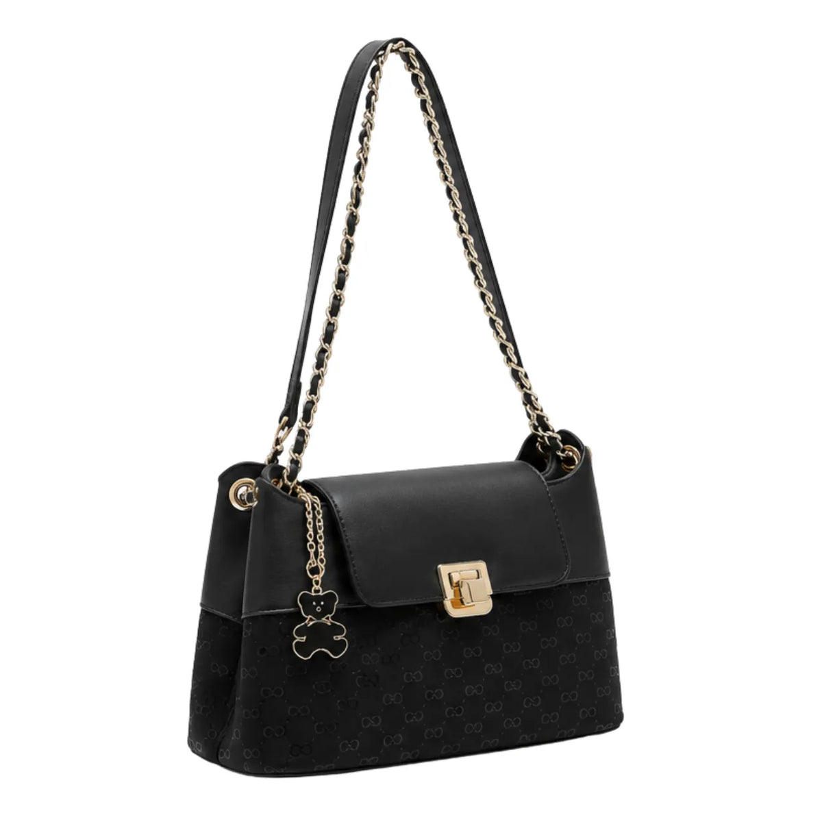 Bolsa Feminina Preta Transversal Chenson