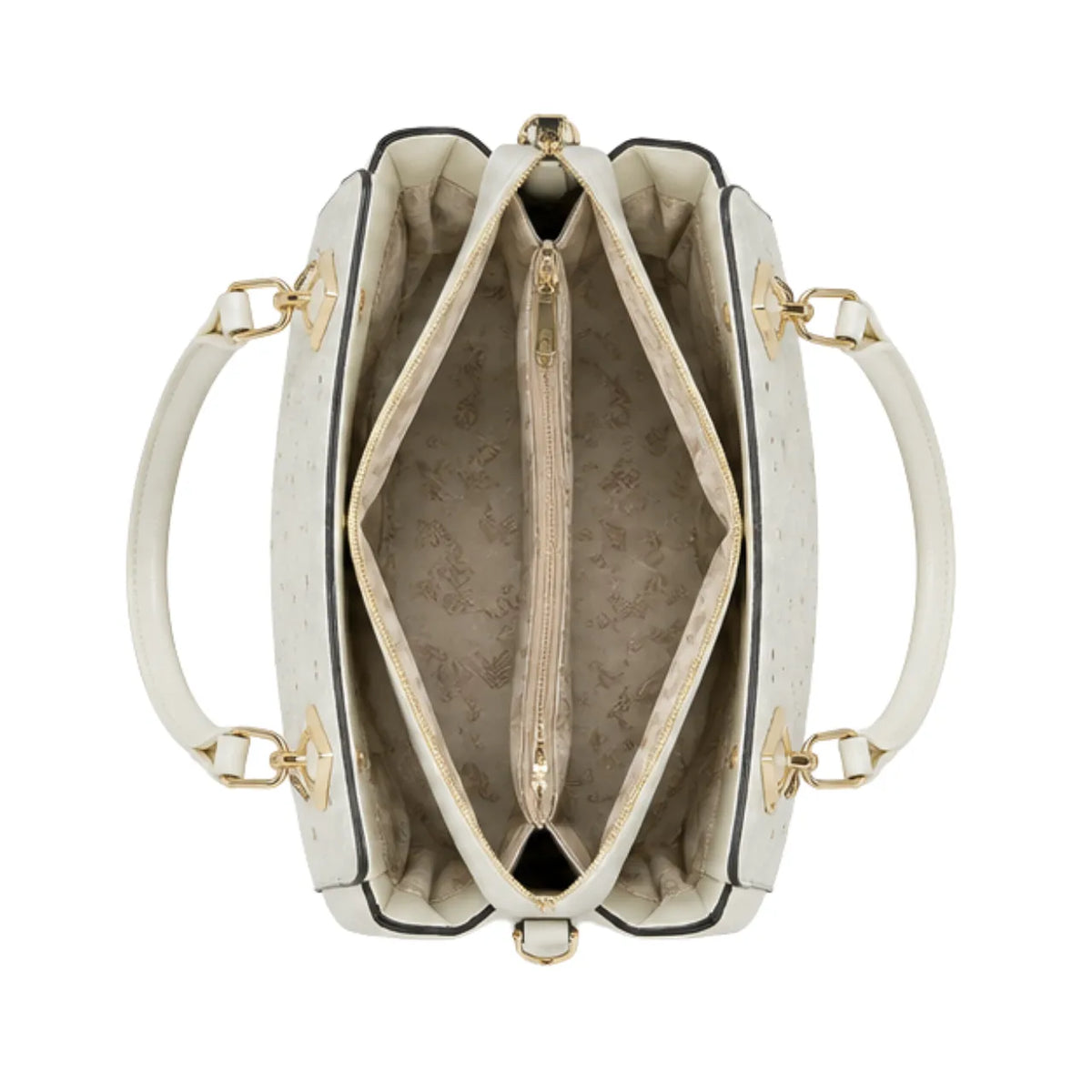 Bolsa Feminina Off White Texturizada Chenson
