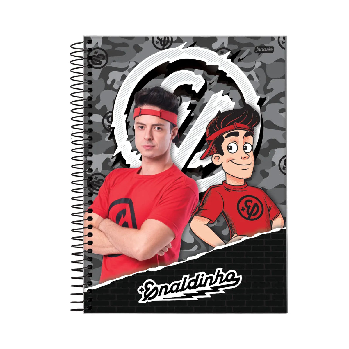 Caderno Enaldinho 10 Matérias 160 Folhas Jandaia
